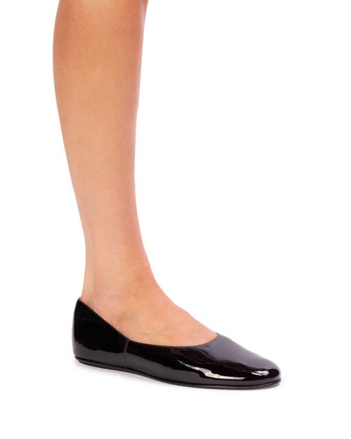 Black Suede Studio Ezra Ballet Flat In Multi