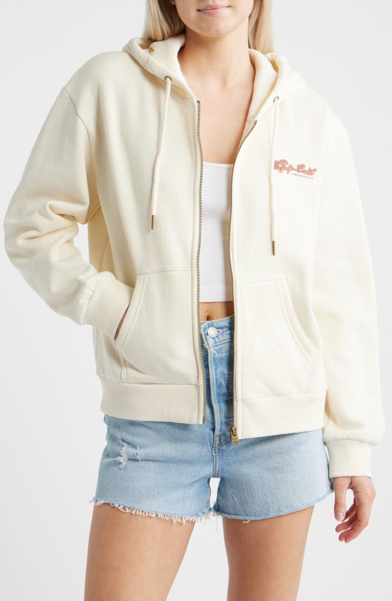 Rip Curl Surf Dreams Full Zip Hoodie, Main, color, Bone