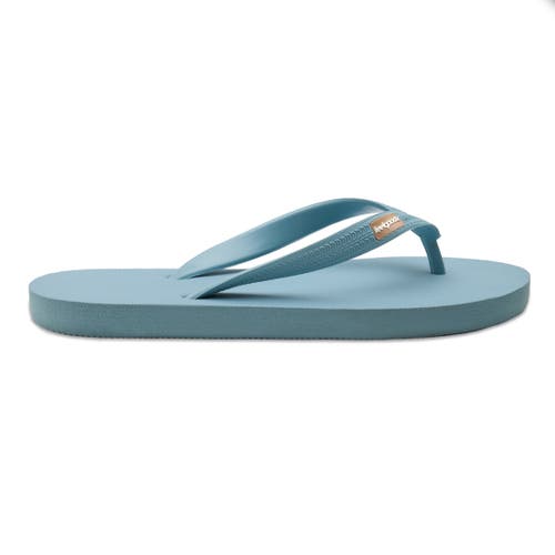 Feelgoodz Womens Classicz Core Natural Rubber Flip-flop Thong Sandals In Blue