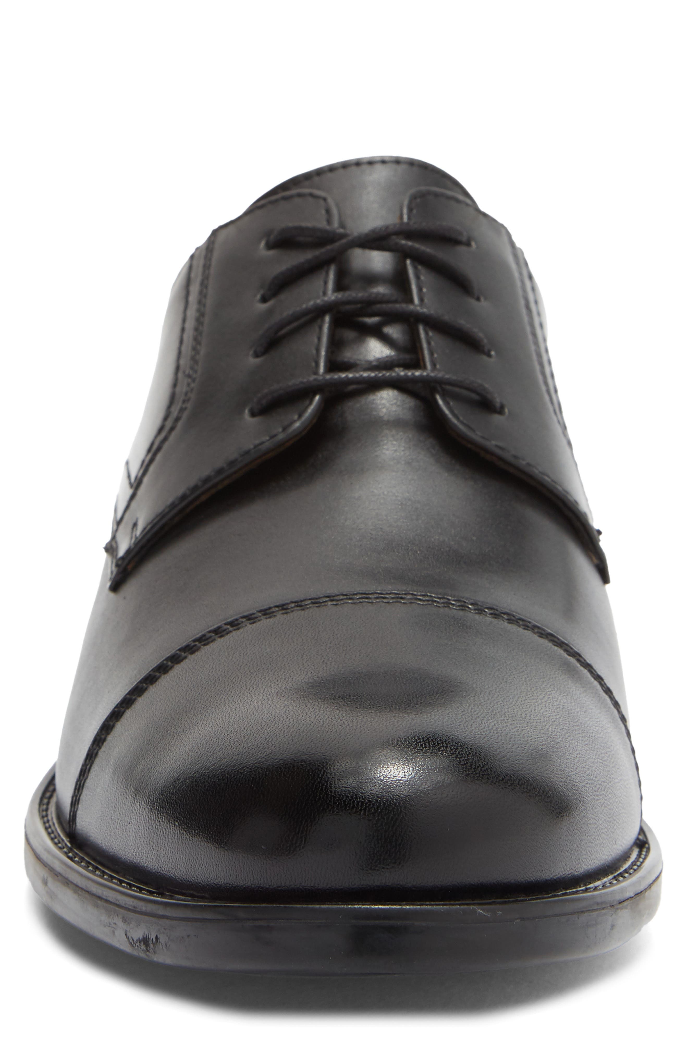 Focal Cap Toe Derby, Alternate, color, BLACK