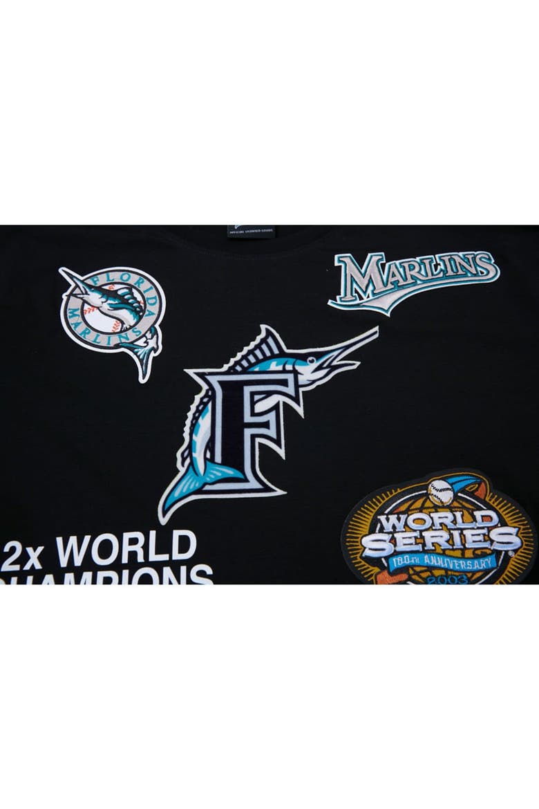 Men's Pro Standard Black Florida Marlins Championship T-Shirt, Alternate, color, Black