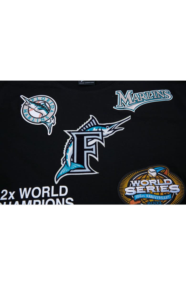 PRO STANDARD Men's Pro Standard Black Florida Marlins Championship T-Shirt, Alternate, color, 