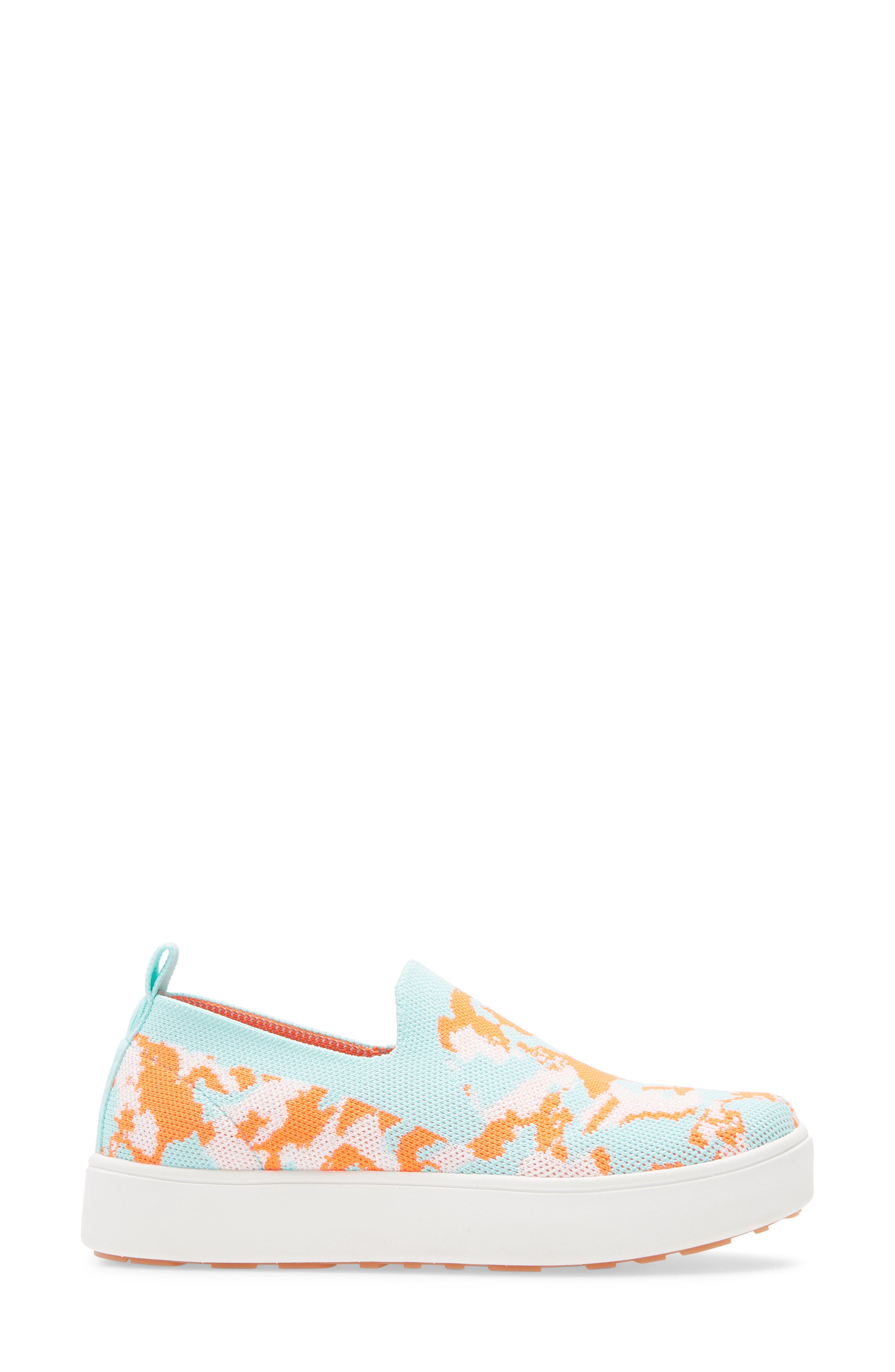 Jenna Slip-On Sneaker, Alternate, color, AQUA NECTARINE FABRIC