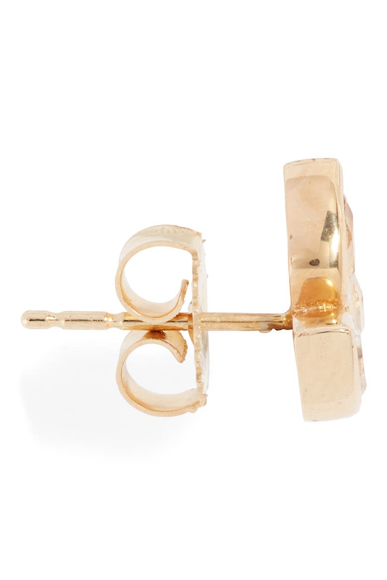Bouquet Fleur de Lis Stud Earrings, Alternate, color, CLEAR TOPAZ