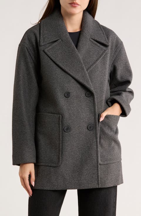 Oversize Boxy Double Breasted Coat