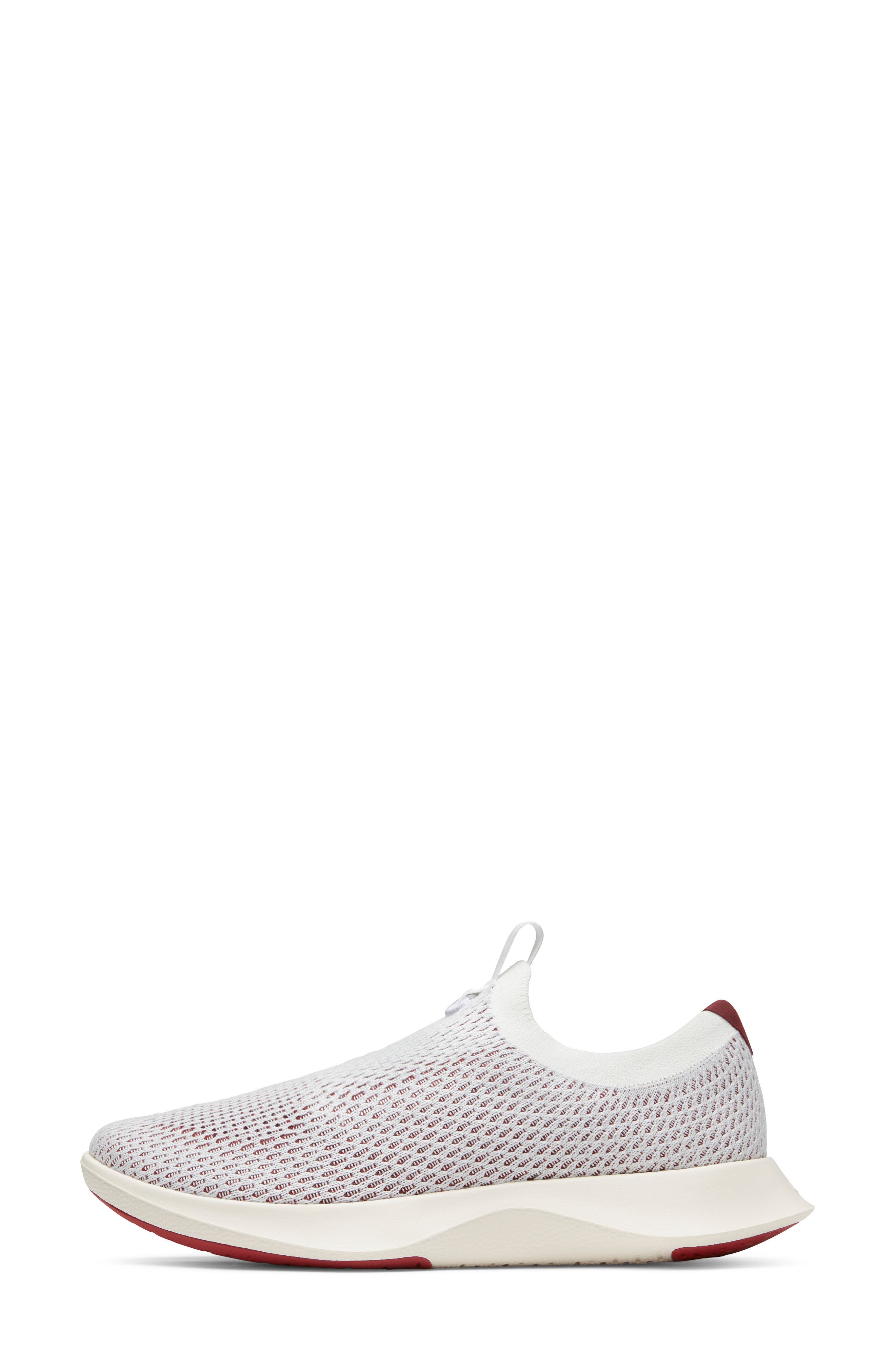 Allbirds Tree Dasher Relay Slip-On Sneaker, Alternate, color, Blizzard/ Thunder Red