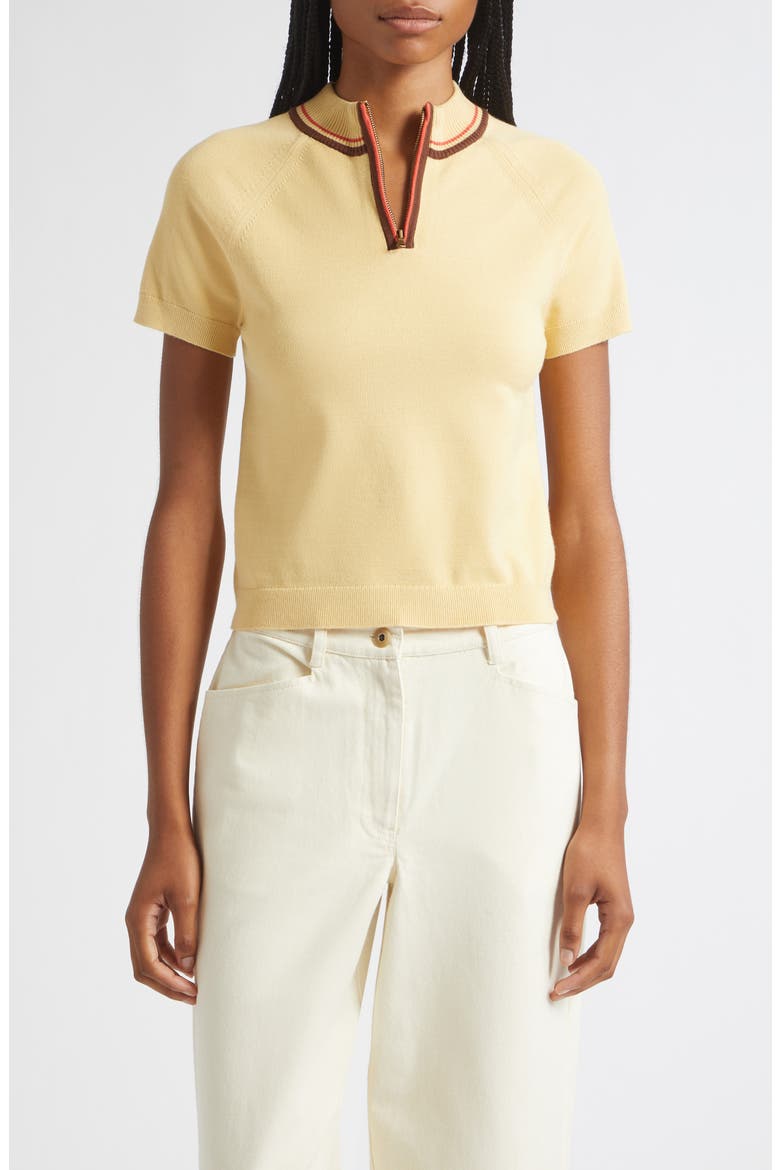 Noah Half Zip Pullover, Main, color, SAND