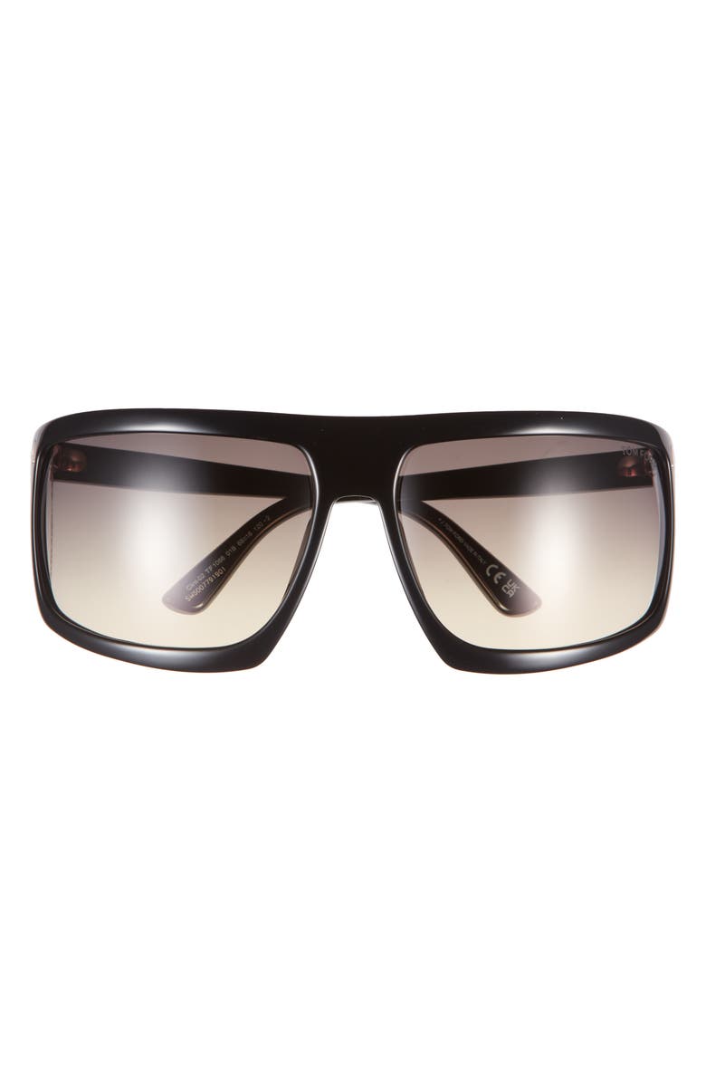 TOM FORD 68mm Gradient Shield Sunglasses, Main, color, 