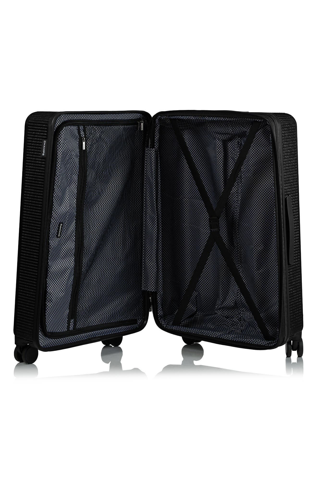 CHAMPS Iconic II 3-Piece Luggage Set, Alternate, color, Black