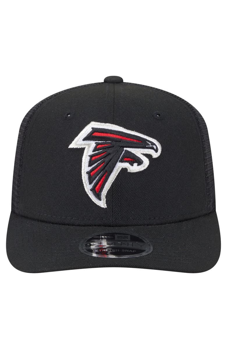 New Era Men's New Era Black Atlanta Falcons Main Trucker 9SEVENTY Stretch-Snap Hat, Alternate, color, 