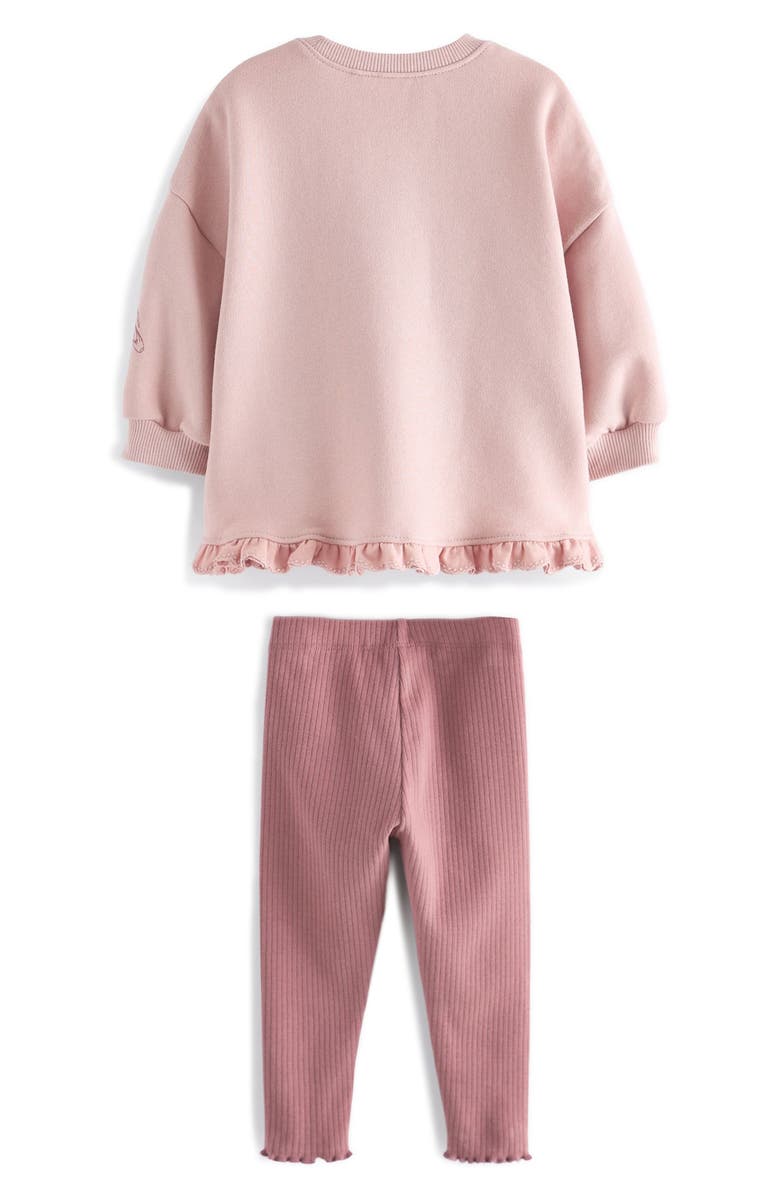 NEXT Kids' Ballet Ruffle Oversize Sweatshirt & Leggings Set, Alternate, color, 