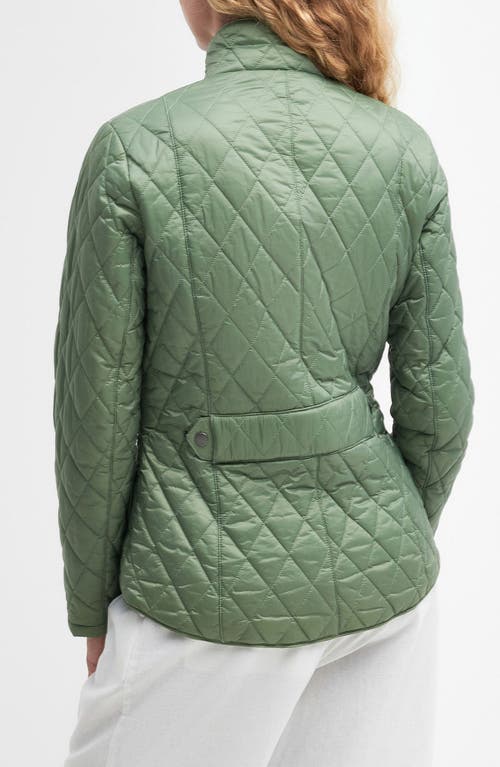 Barbour Flyweight Quilted Jacket In Green