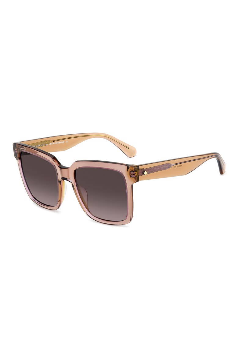Shira 55mm Sunglasses, Alternate, color, BROWN PINK/ PINK DS