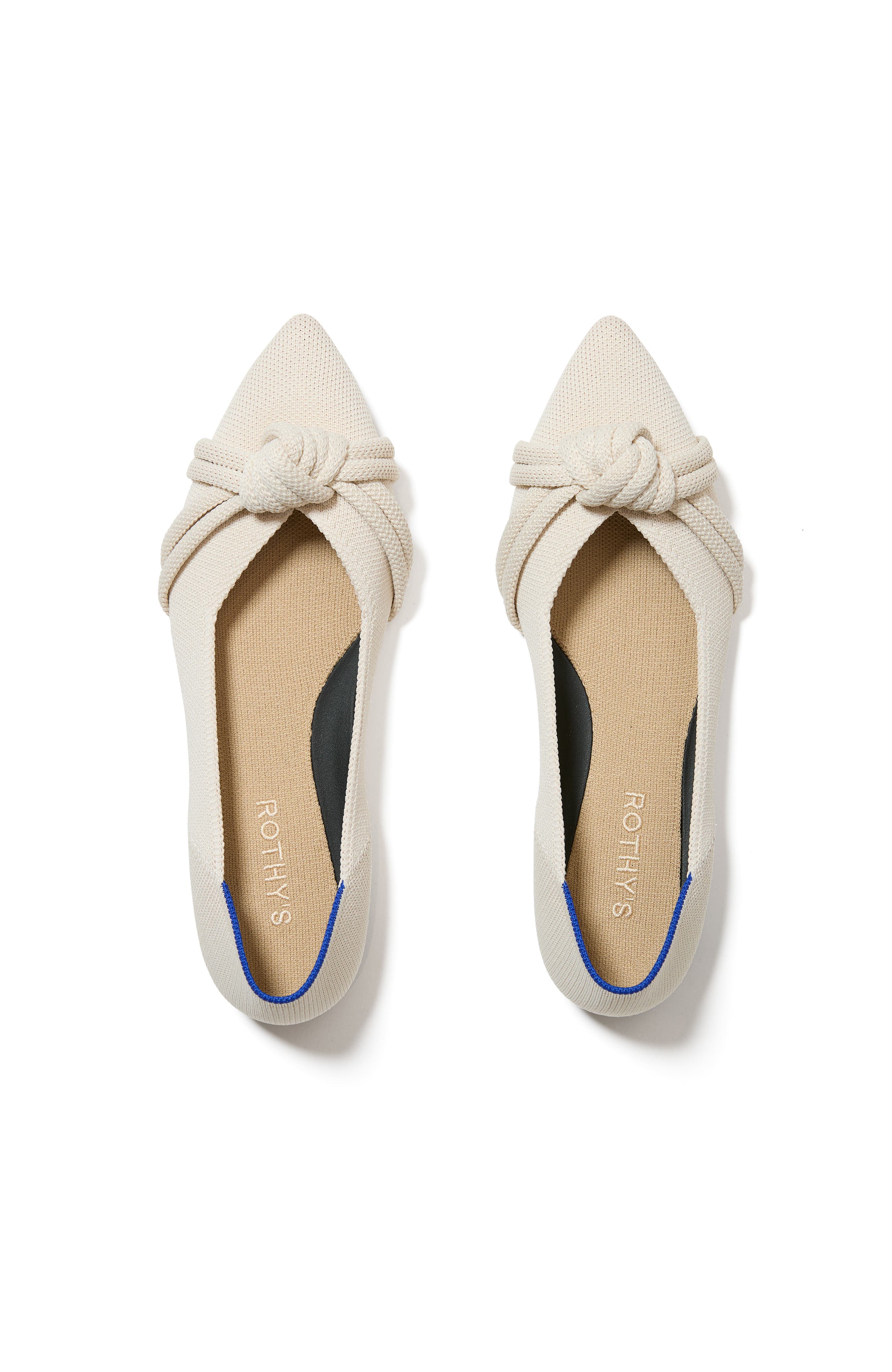 ivory ballet flats