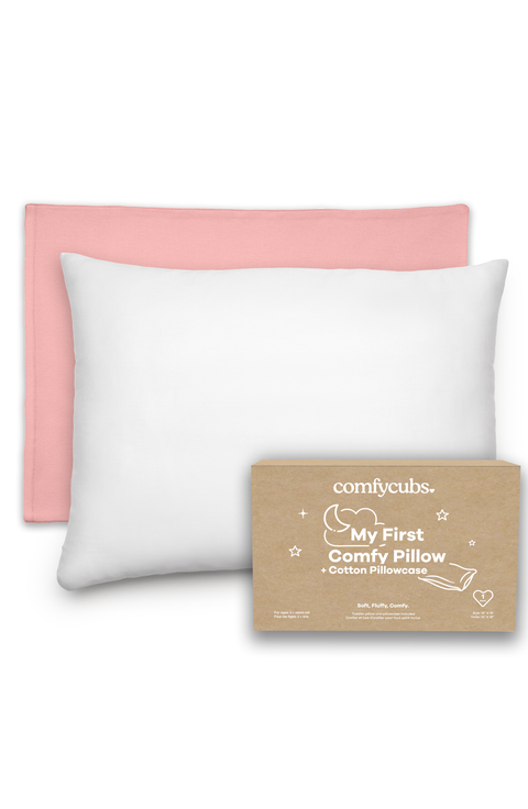 Toddler Pillows with Soft Cotton Pillow Case