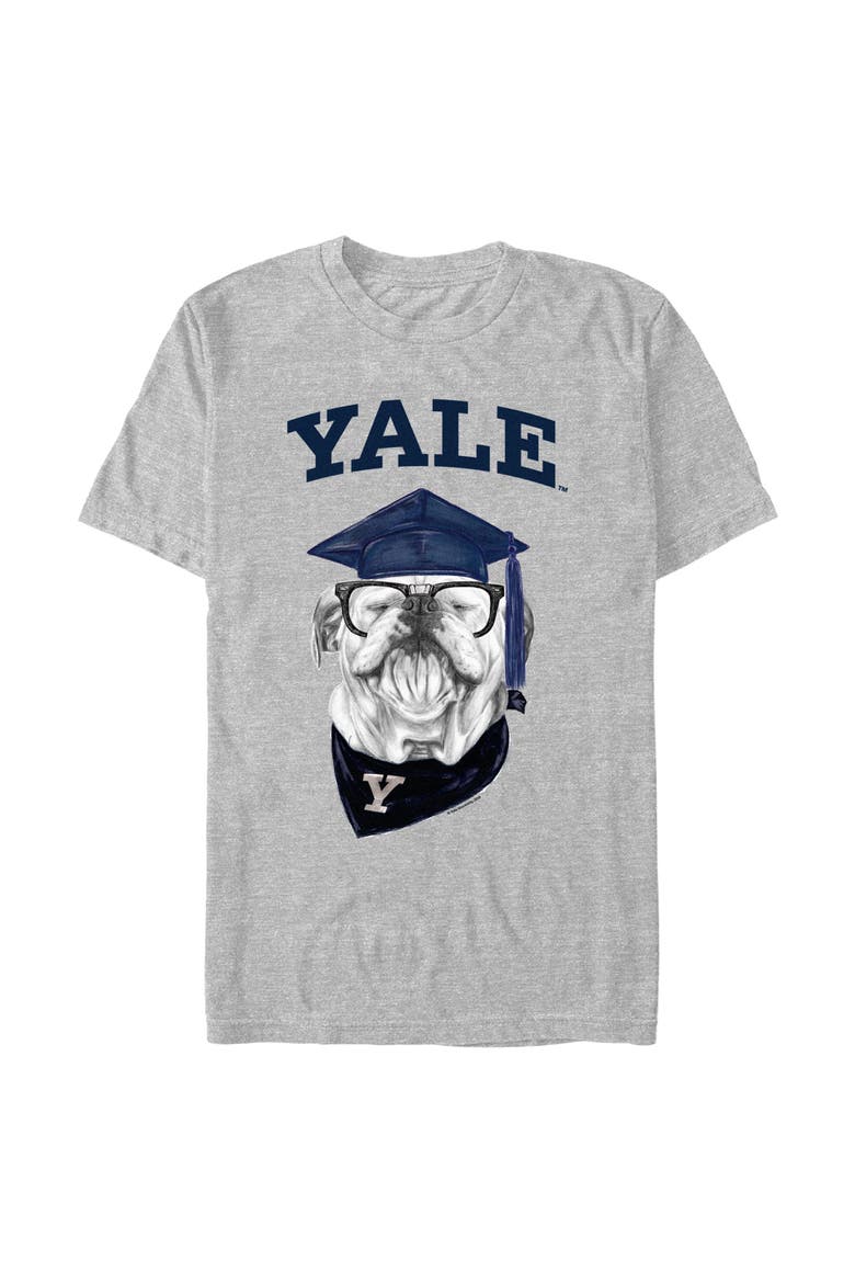 Men's Yale University Handsome Dan Graduation  Graphic T-Shirt, Main, color, Sport Grey