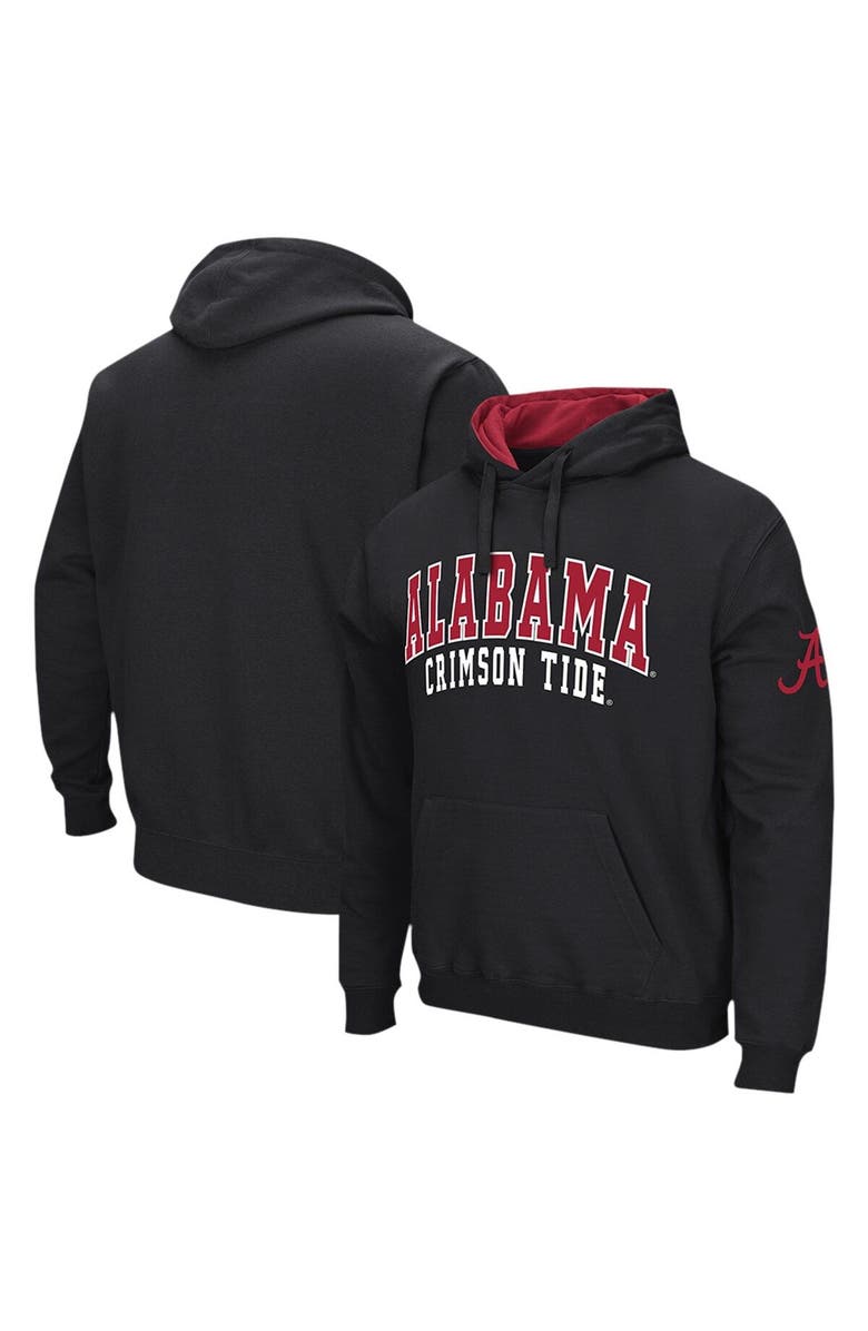 COLOSSEUM Men's Colosseum Black Alabama Crimson Tide Double Arch Pullover Hoodie, Main, color, Black