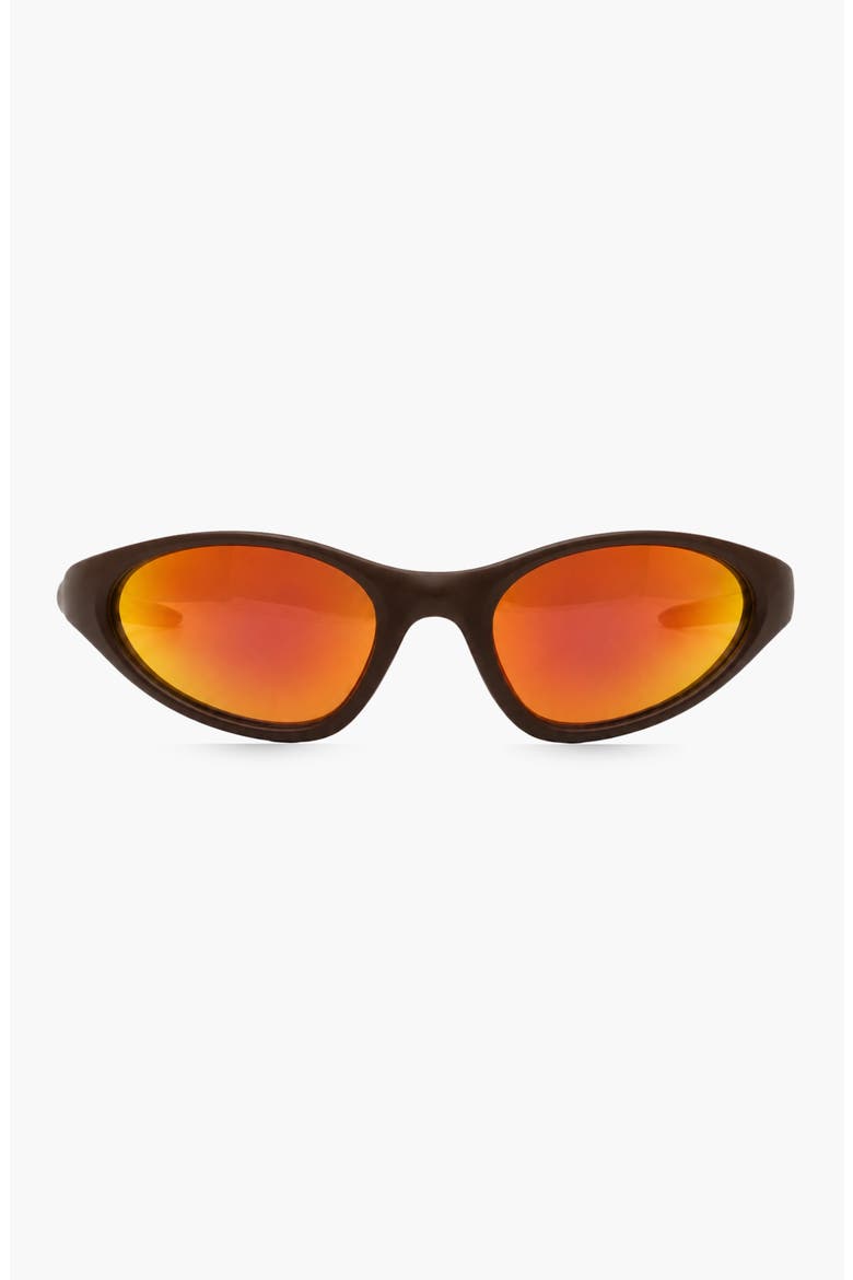 Lina Sport Polarized Sunglasses, Main, color, Orange