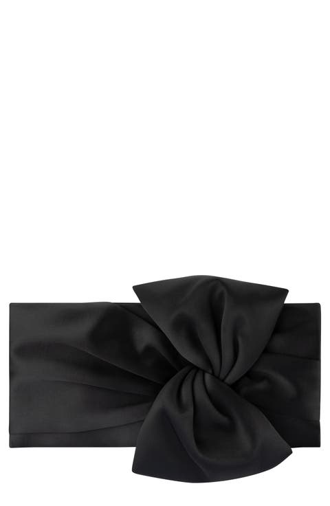 Chloe Satin Tie Front Clutch