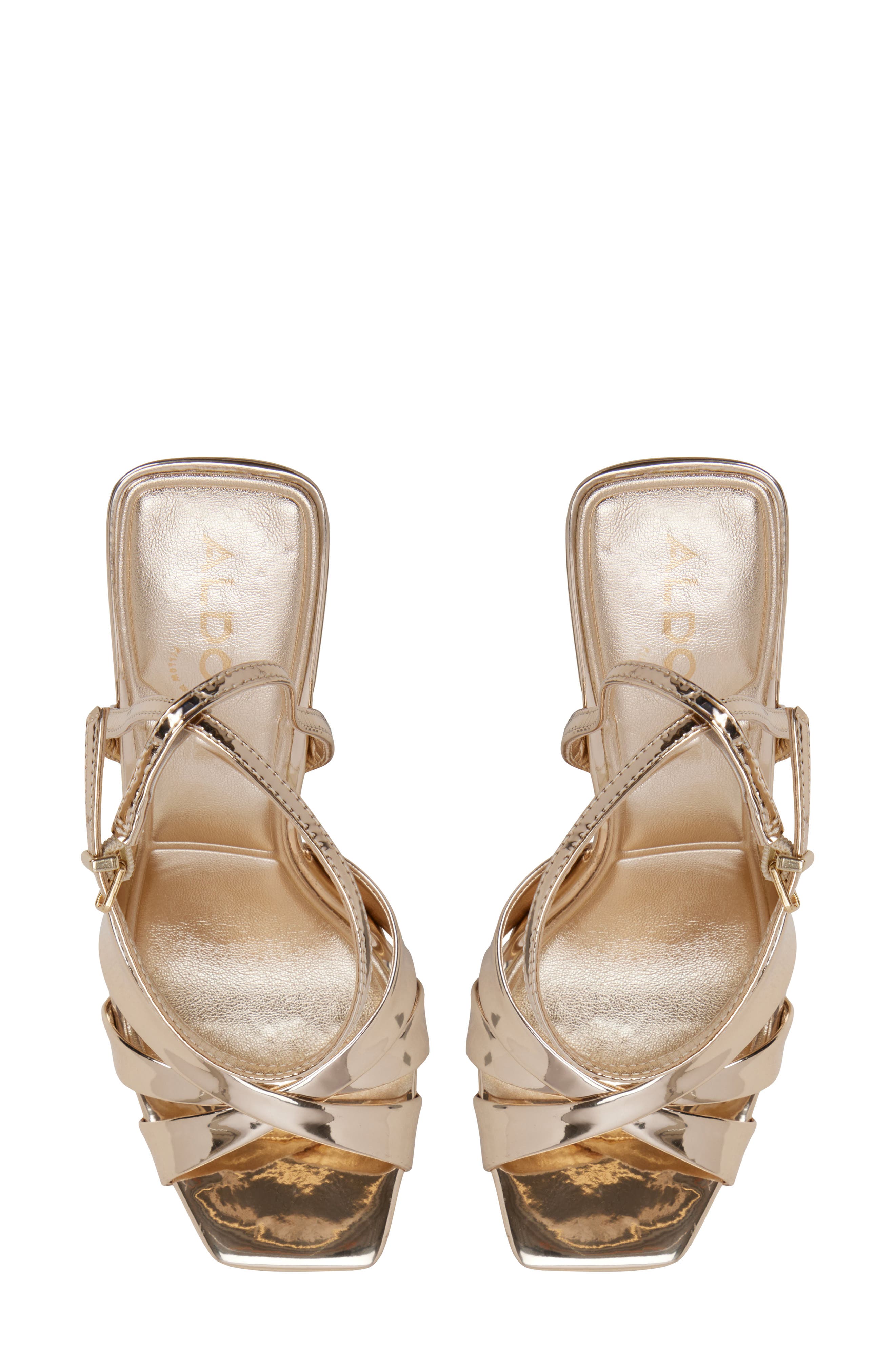 Meteora Ankle Strap Sandal, Alternate, color, GOLD