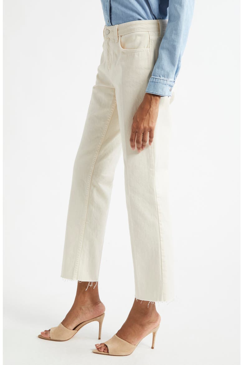 Milana Stovepipe Ankle Straight Leg Jeans, Alternate, color, FRENCH VANILLA