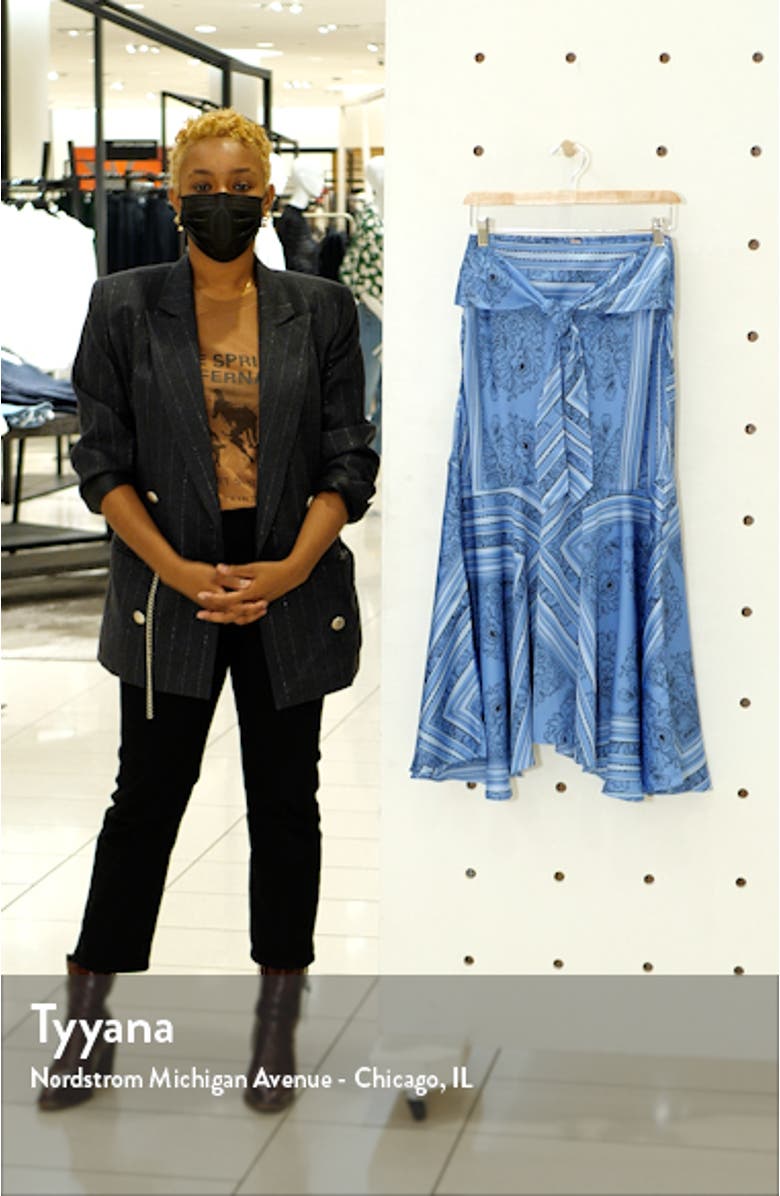 Hampton Tie Front Midi Skirt, sales video thumbnail