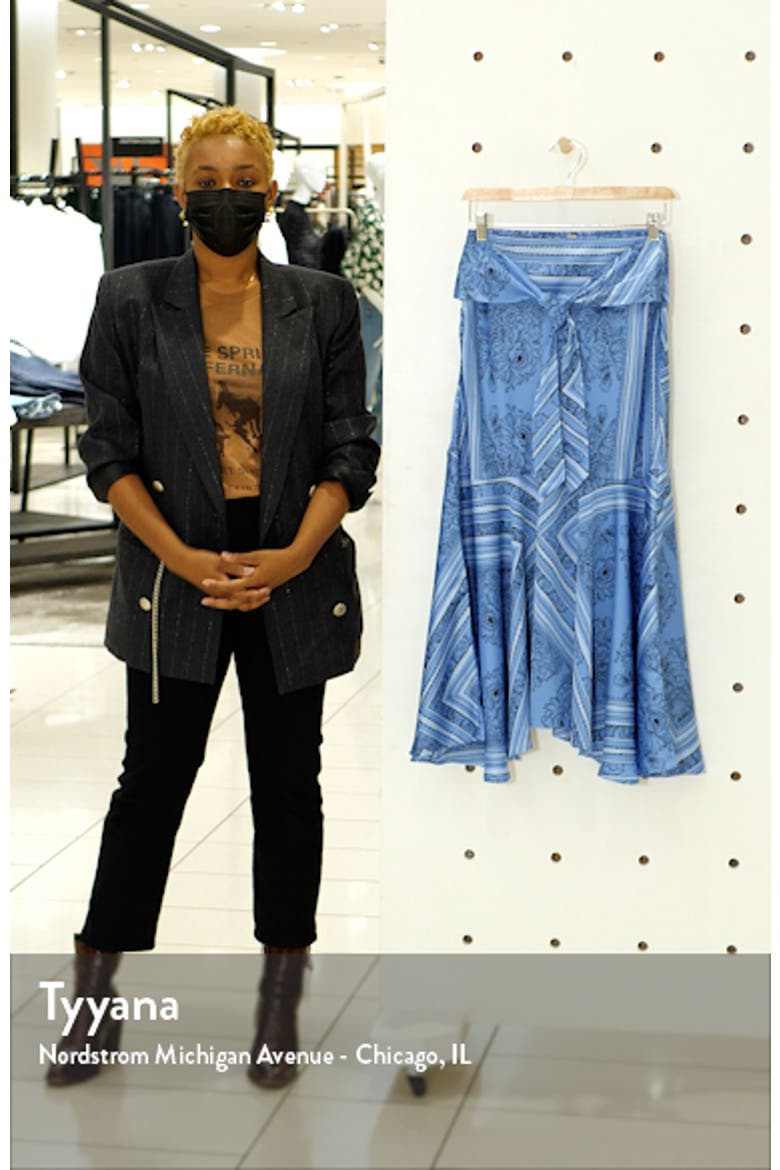 Hampton Tie Front Midi Skirt video
