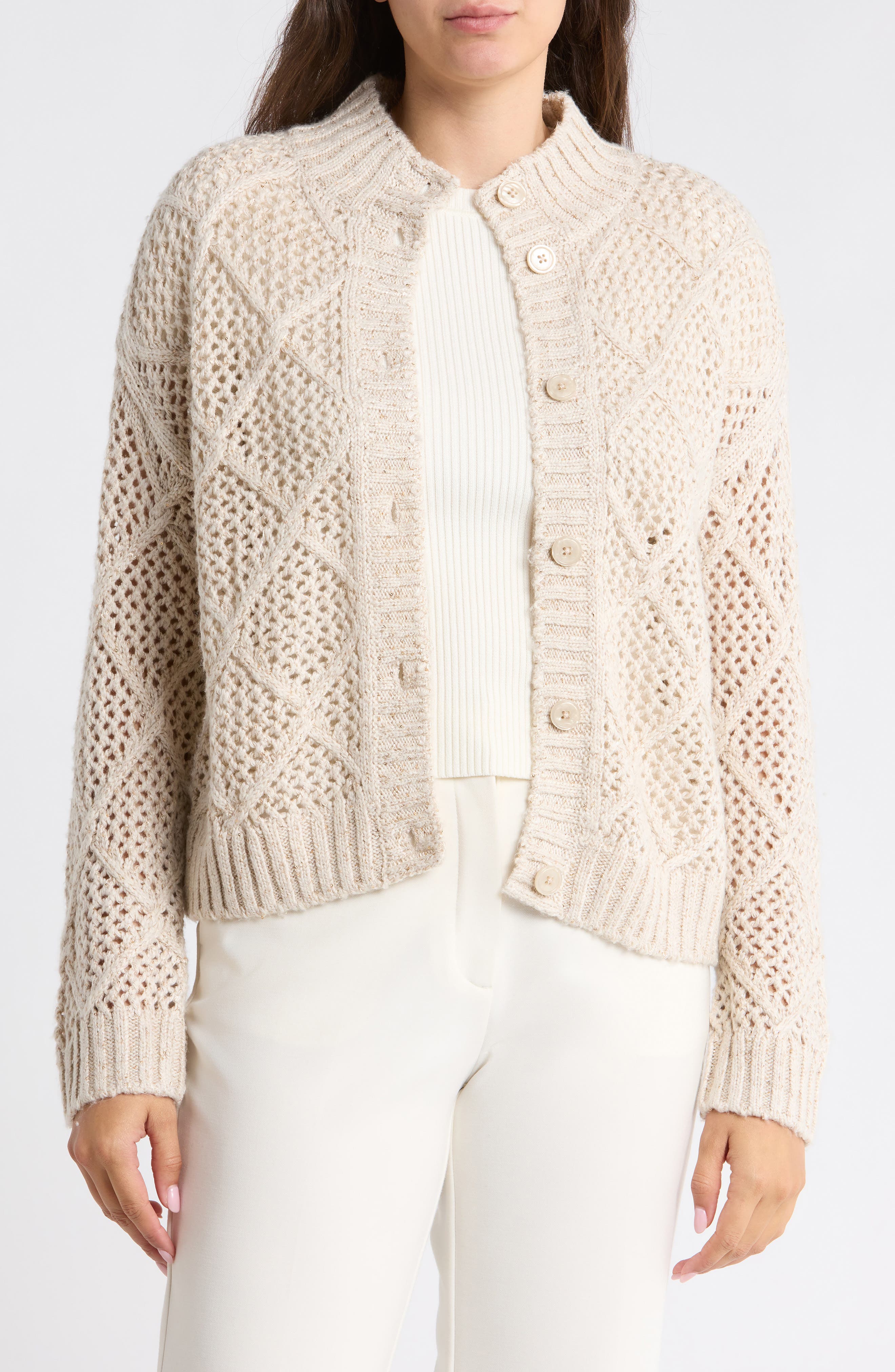 Diamond Stitch Cardigan