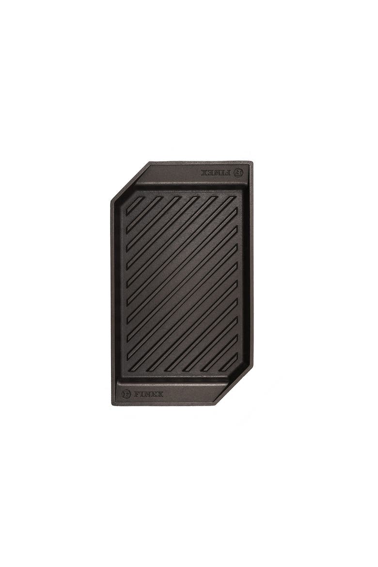 15" Cast Iron Lean Grill Pan, Main, color, Black