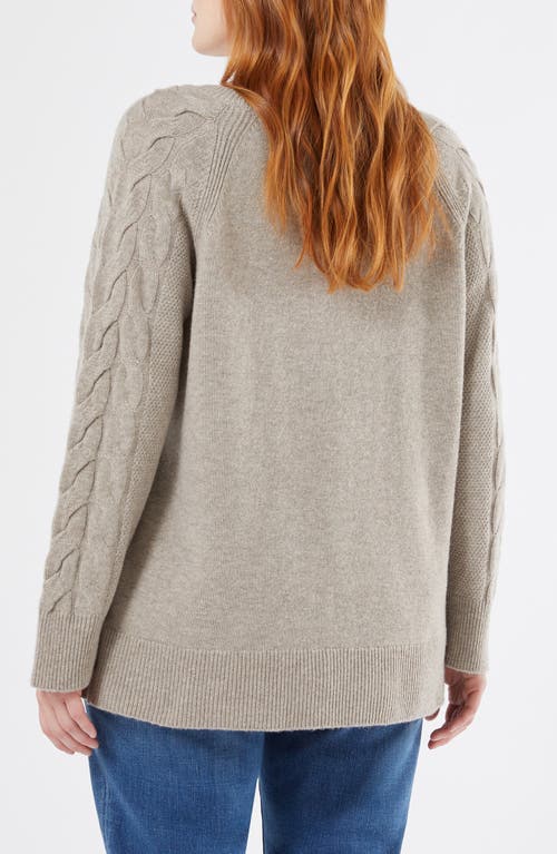 Marina Rinaldi Amato Virgin Wool & Cashmere Sweater In Gray