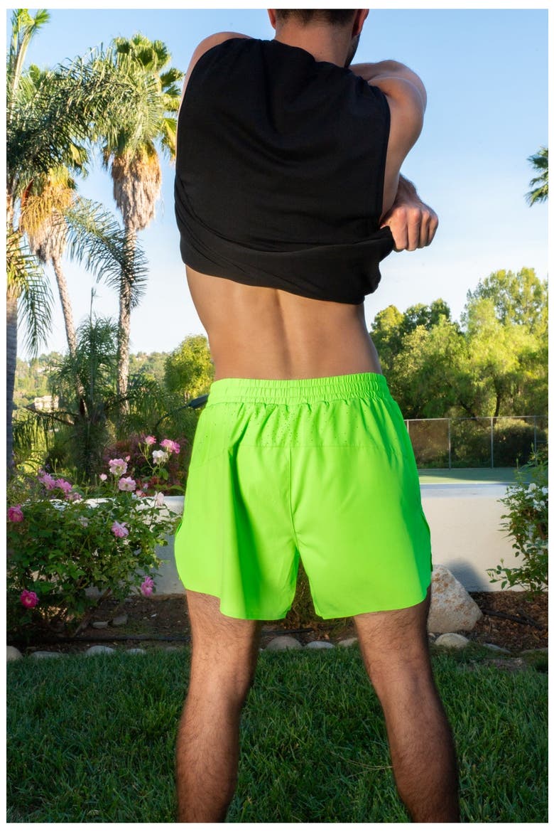 Prime Sport Short 5", Alternate, color, Neon Green
