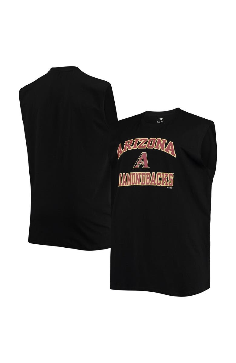 PROFILE Men's Black Arizona Diamondbacks Big & Tall Jersey Muscle Tank Top, Alternate, color,