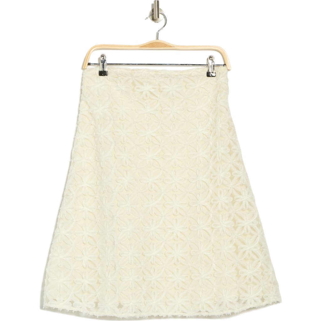 Weworewhat A-line Lace Skirt In Ivory