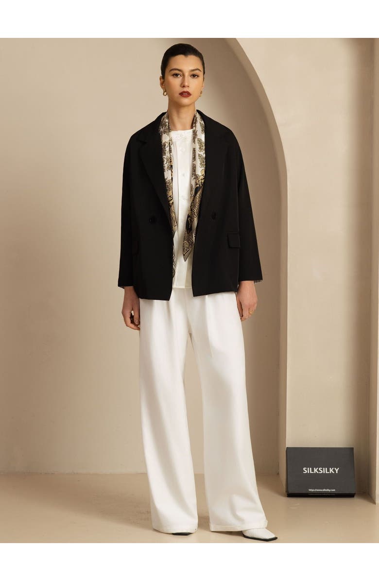 SILKSILKY Pure Silk Vintage-Inspired Pattern Square Scarf, Alternate, color, Multi