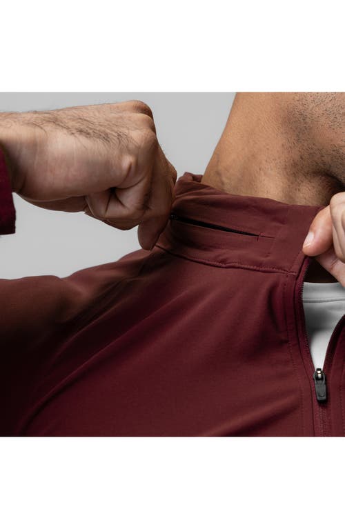 Asrv Aerotex Water Repellent Windbreaker Jacket In Burgundy