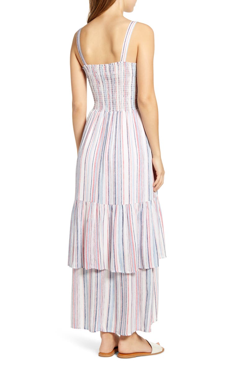 GIBSONLOOK Gibson x The Motherchic Laguna Smocked Maxi Sundress, Alternate, color, 