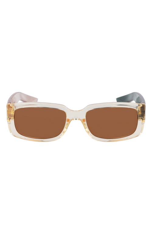 Nike Variant I 56mm Rectangle Sunglasses In White