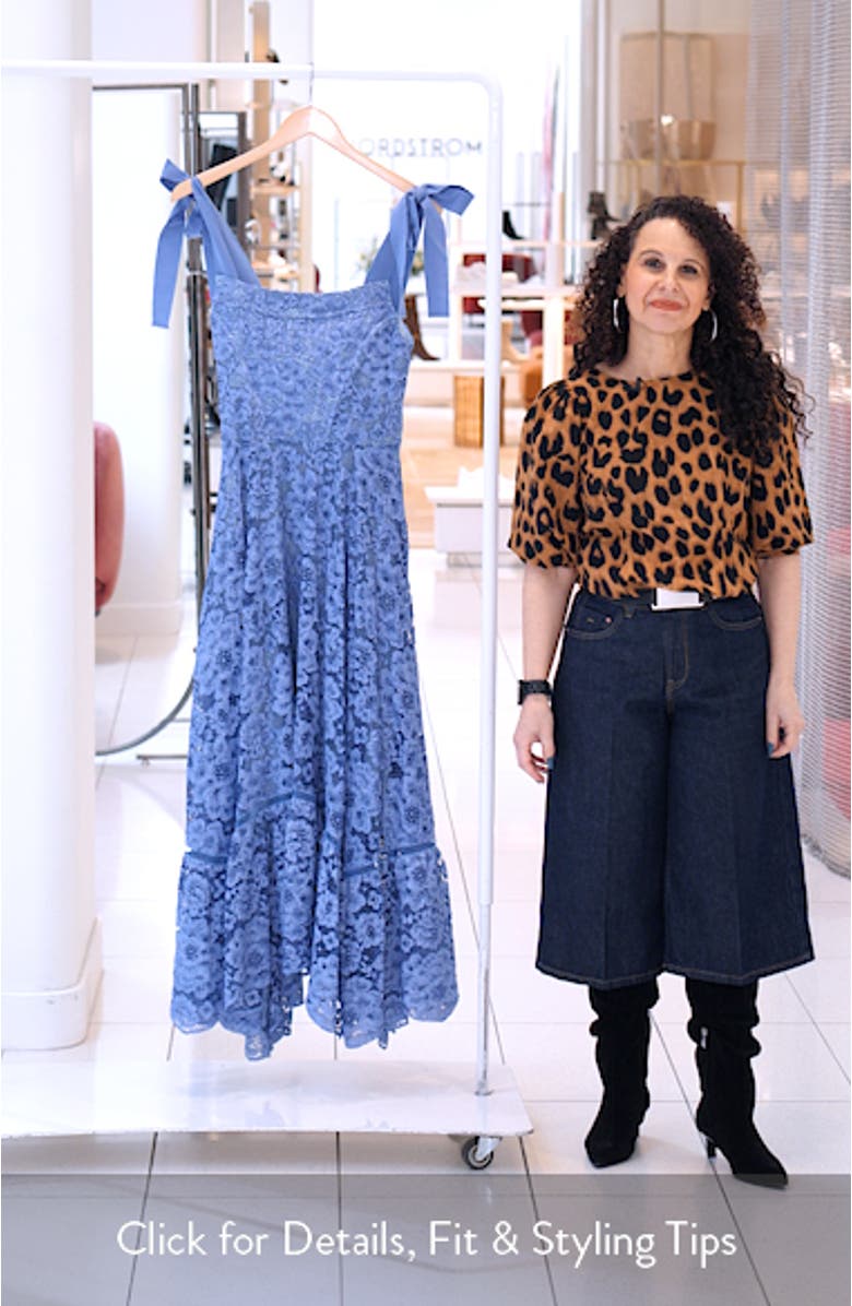 Rosalee Tie Strap Lace Sundress, sales video thumbnail