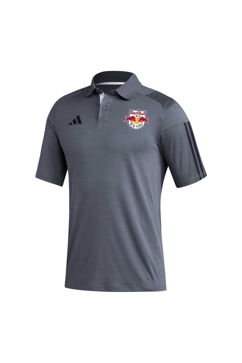 Men's adidas Gray New York Red Bulls 2023 On-Field Training Polo, Alternate, color, Gray