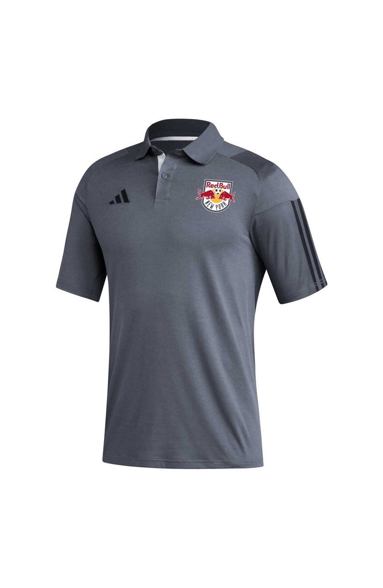 adidas Men's adidas Gray New York Red Bulls 2023 On-Field Training Polo, Alternate, color, Gray