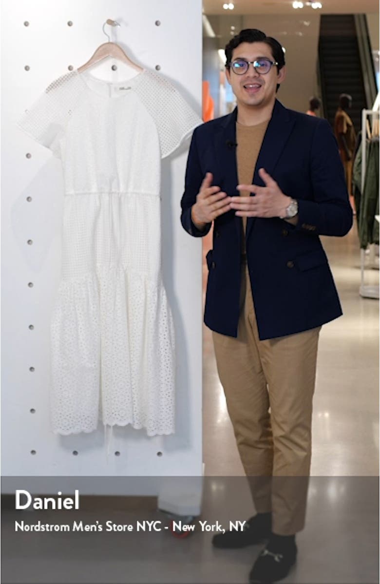 Marlowe Eyelet Midi Dress, sales video thumbnail