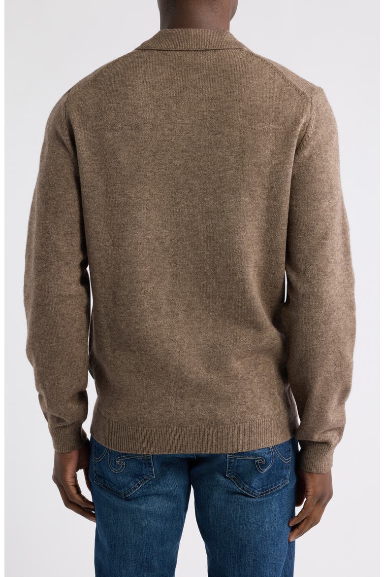 Karl Polo Sweater, Alternate, color, CHOCOLATE CHIP