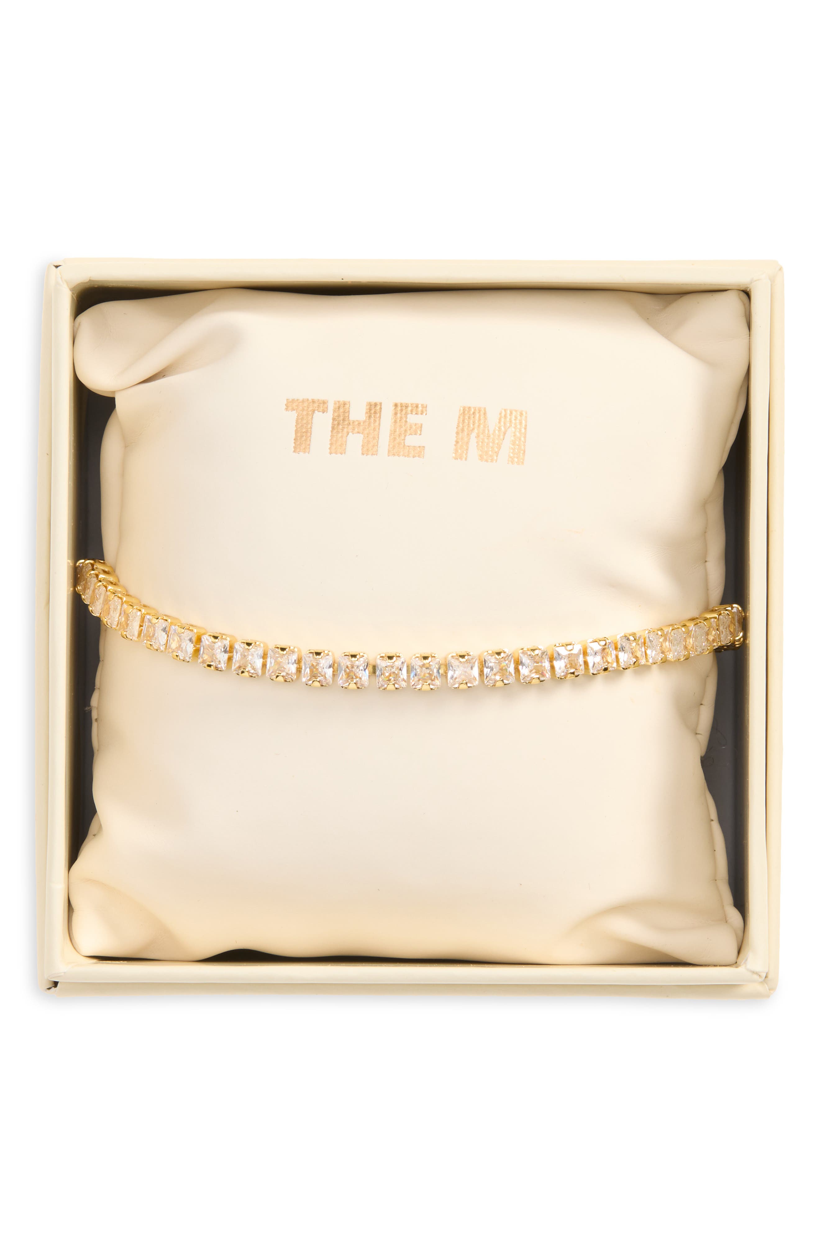 Square Stone Tennis Bracelet