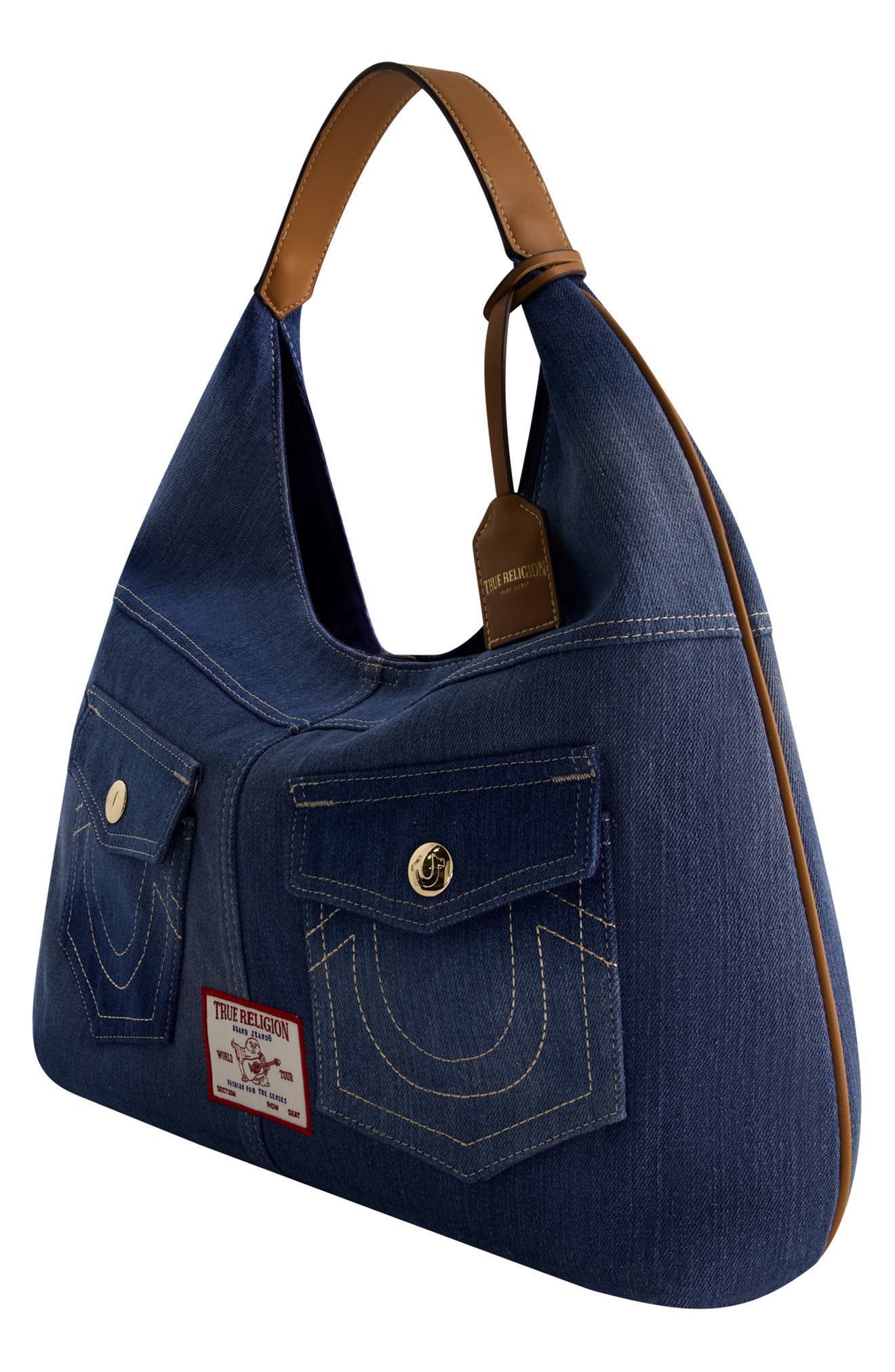 True Religion Horseshoe Pocket Shoulder Bag, Alternate, color, 