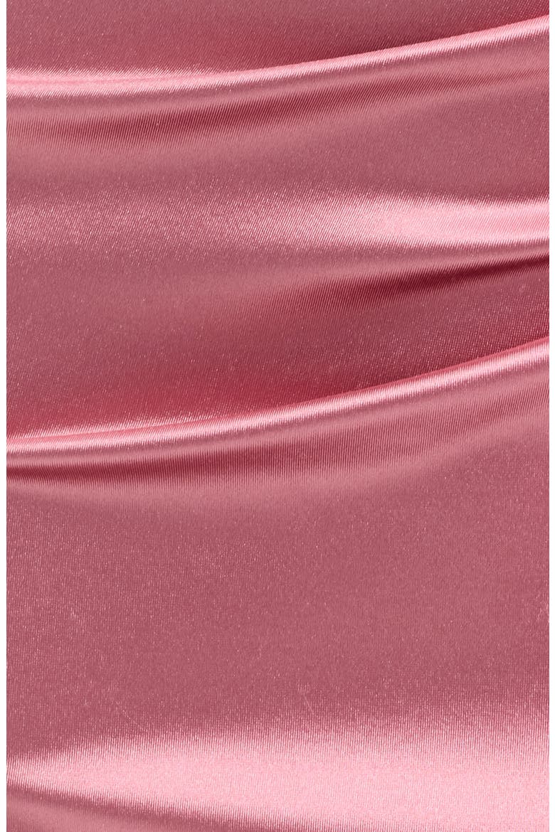 Cross Back Satin Minidress, Alternate, color, MAUVE