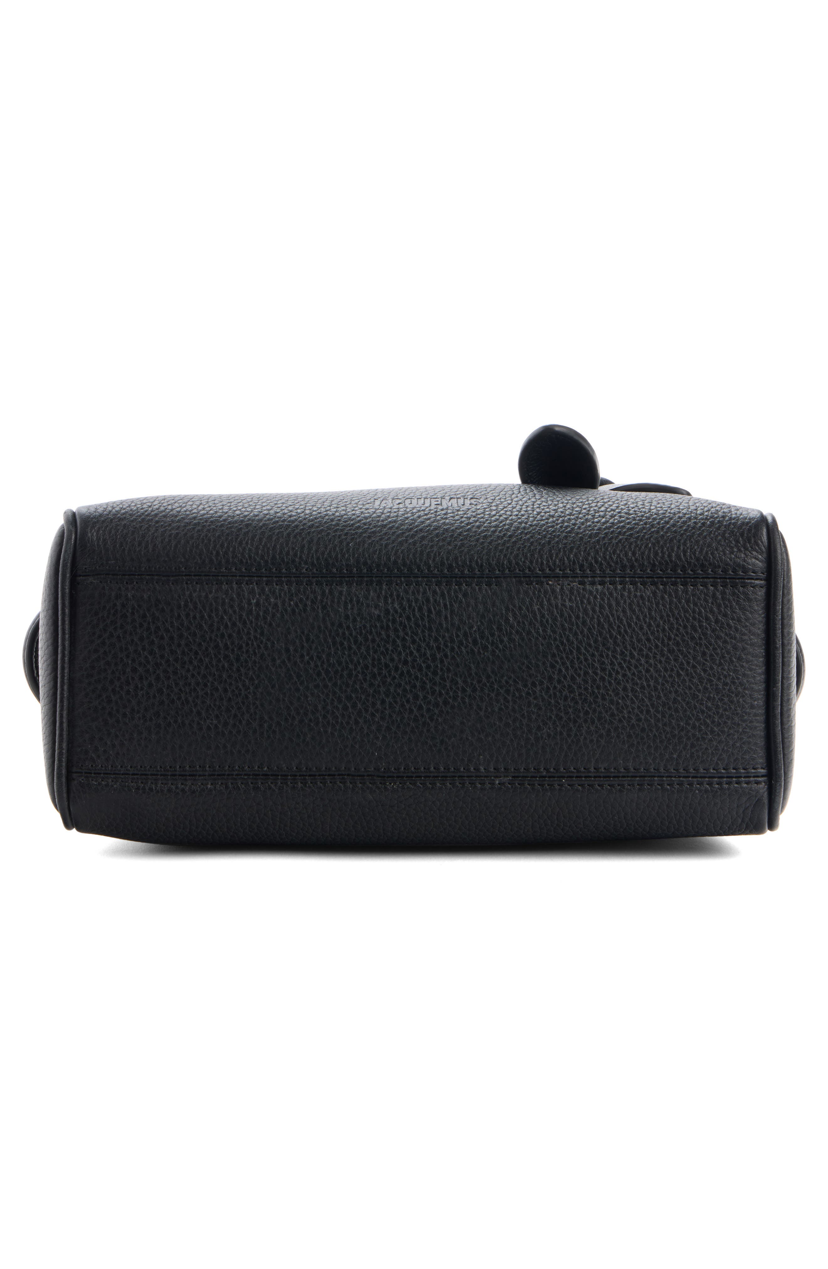 Jacquemus Le Petit Turismo Leather Bowling Bag, Alternate, color, Black 990