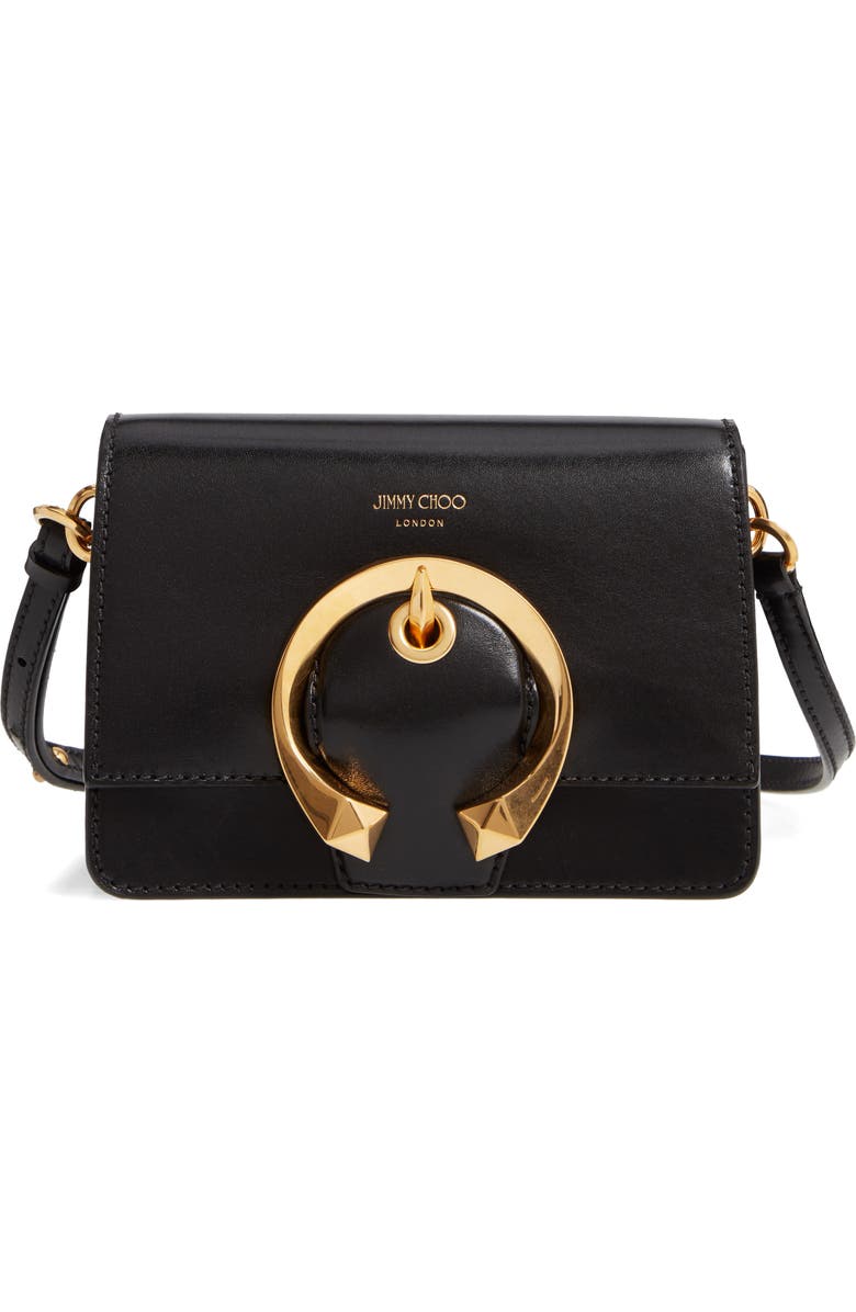 Jimmy Choo Madeline Goatskin Leather Shoulder Bag, Main, color,