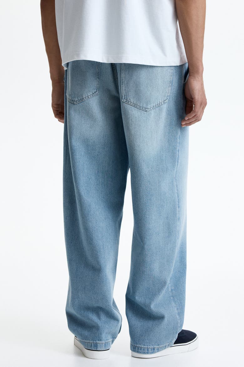 Baggy Jeans, Alternate, color, Light denim blue