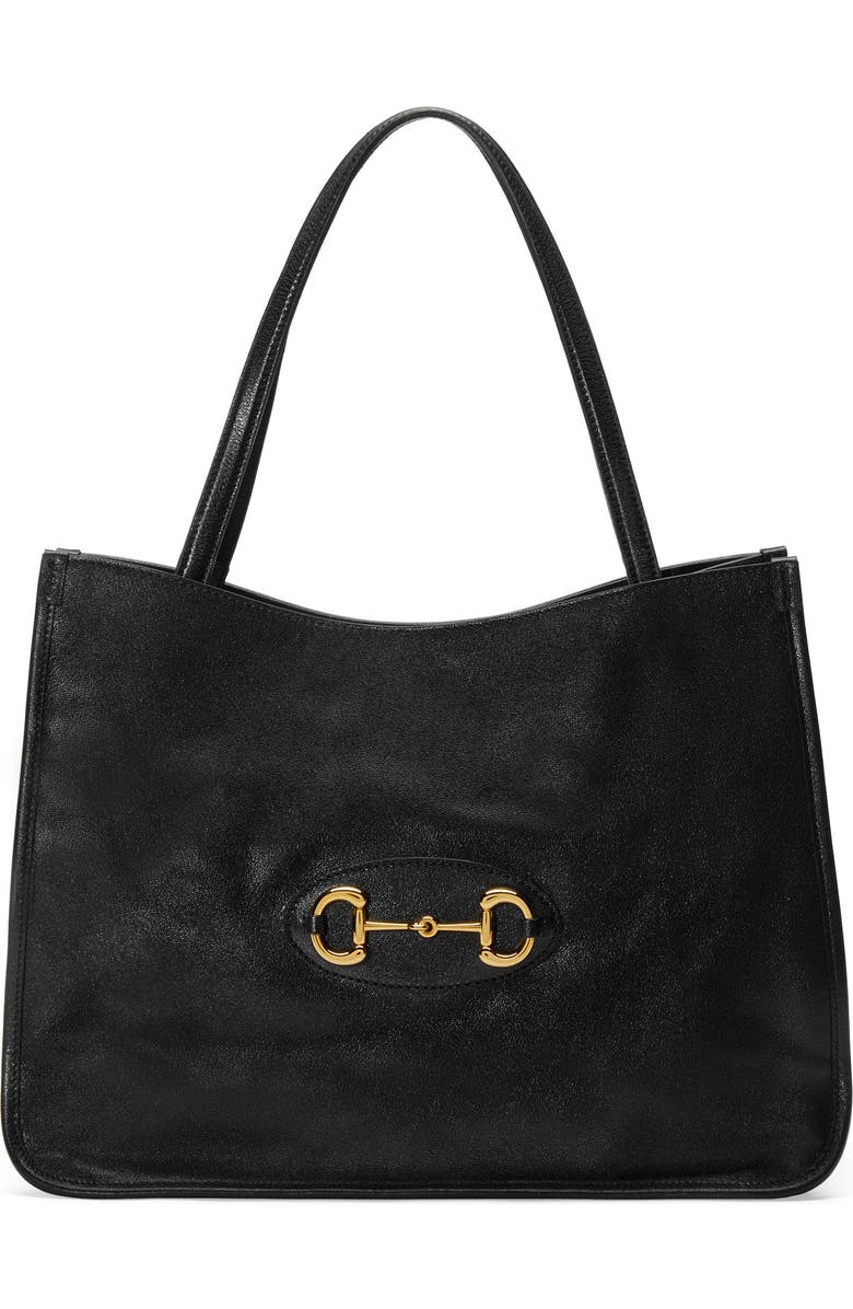 Gucci 1955 Horsebit Leather Tote, Main, color,