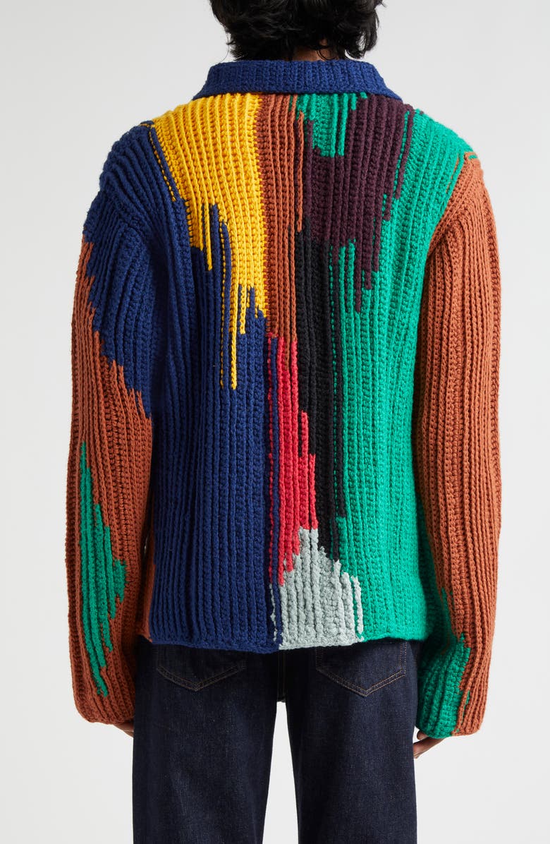 The Elder Statesman Acid Cotton Crochet Jacket, Alternate, color,